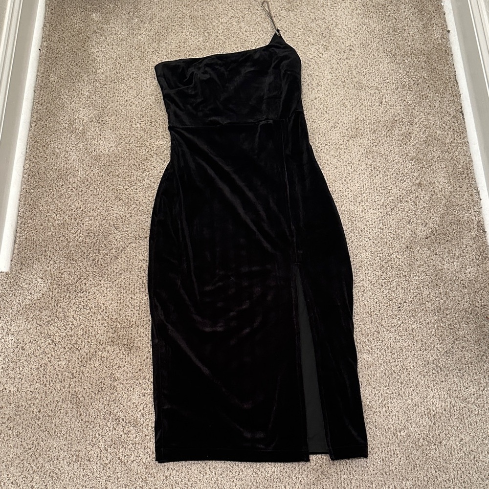 Showpo Black Asymmetrical Dress
